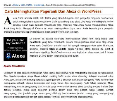 Blog Info, Capture Artikel