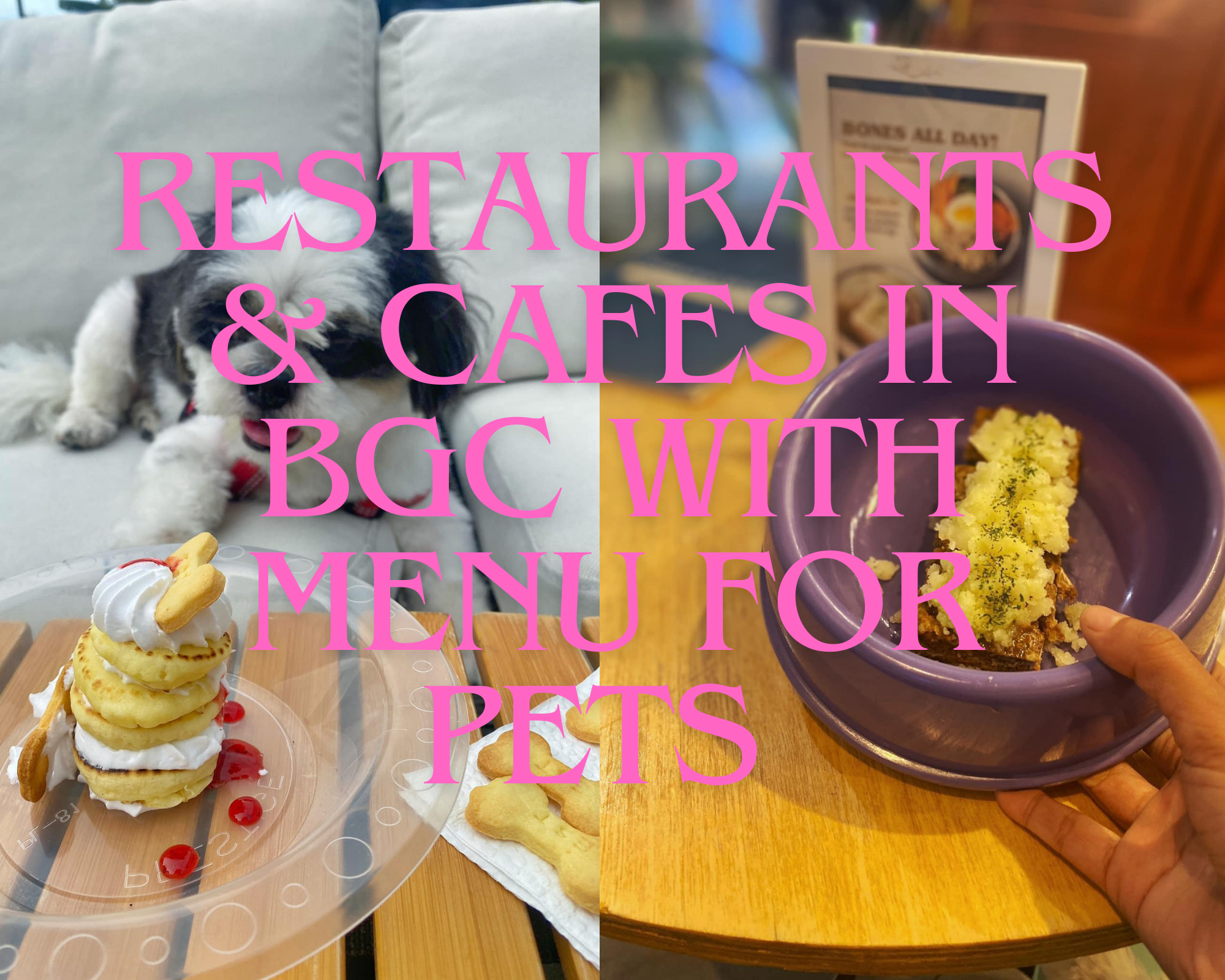cafes in bgc with menu for dogs