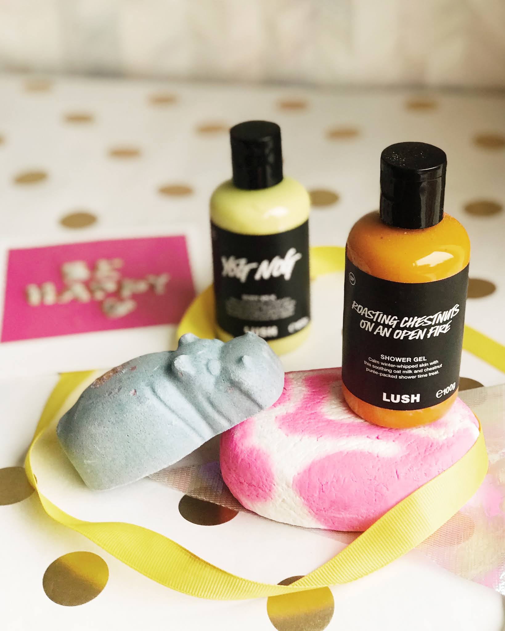 Four Lush Bath and Body products