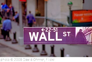 'New York - 'GREED STREET or Wall Street...U decide?' Colorful tags below' photo (c) 2008, David Ohmer - license: http://creativecommons.org/licenses/by/2.0/