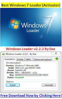 Windows 7 Loader v2.2.2 By Daz – Free Download Now