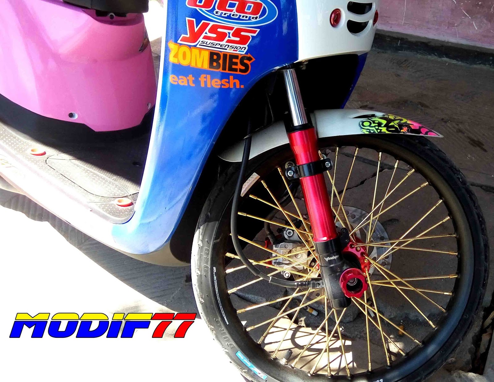 Modifikasi Scoopy Zombie Zorex 92 BKLN MODIF 77