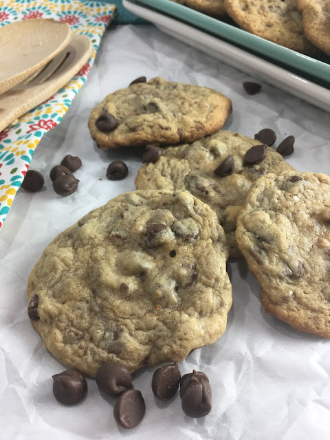 The Cookie of All Cookies recipe is a huge family favorite at my house! The easy recipe combines chocolate chips and toffee bits, into a soft chewy cookie! Chasing Saturdays