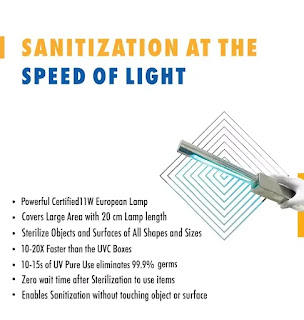 Sanitization at the speed of light