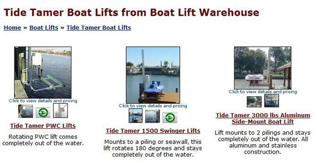 Boat Lifts & Hoists Reviews: Tide Tamer 1500 lbs. PWC Lift & Skiff
