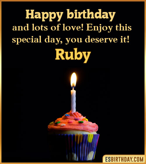 happy birthday ruby images