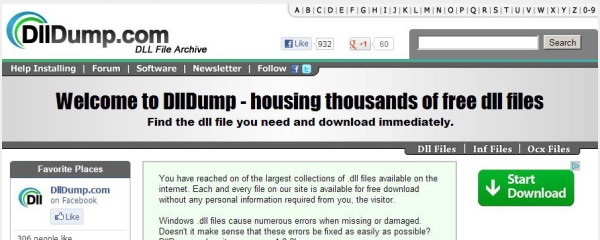 3DllDump 600x490 4 best website that will help to find missing dll files