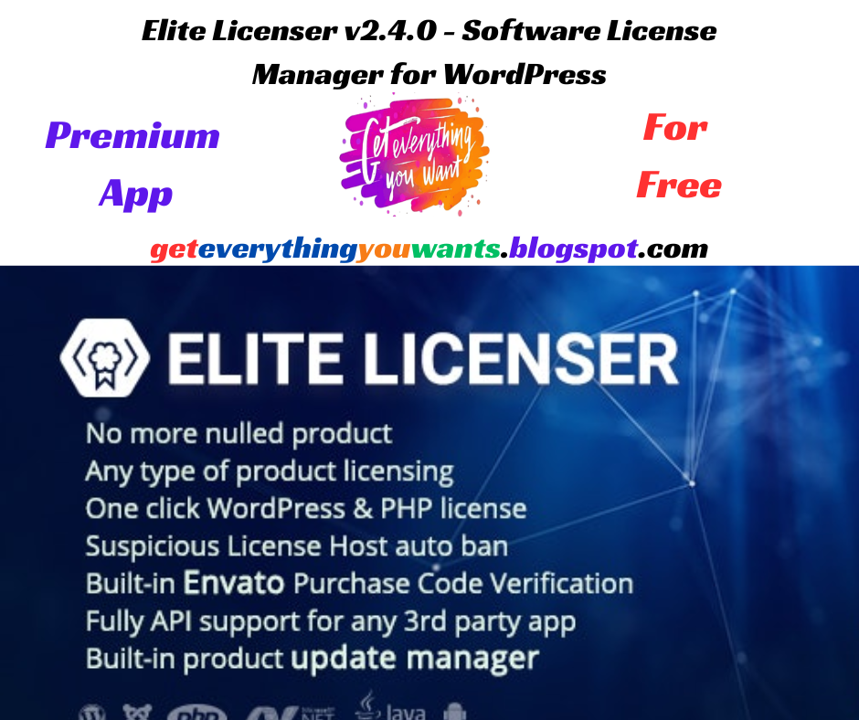 ​​Elite Licenser v2.4.0 - Software License Manager for WordPress