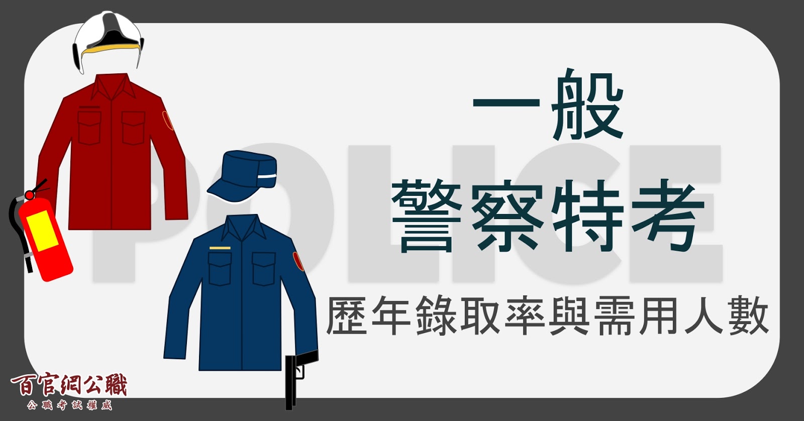 一般警察人員考試歷年錄取率與需用人數