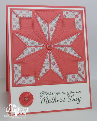 ODBD Custom Star Quilt Die, ODBD Mother's Day, ODBD Cozy Quilt Paper Collection, Card Designer Angie Crockett