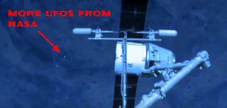 UFOs in space orbiting the International Space Station.