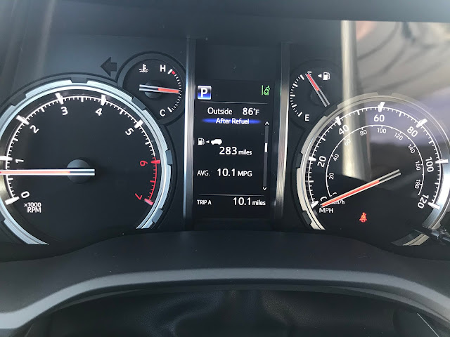 Gauge cluster in 2020 Toyota 4Runner 4X4 TRD PRO