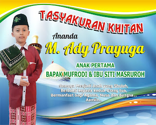 desain banner khitanan tasyakuran nikah