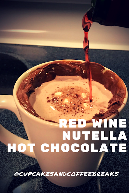 Red Wine Nutella Hot Chocolate is a red velvet twist on a classic holiday beverage!