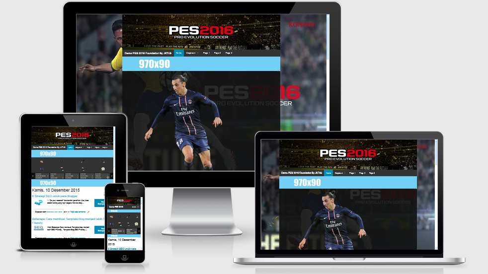 Minisite Foundation PES 2016 Responsive Blogger Template Special Maharani Template