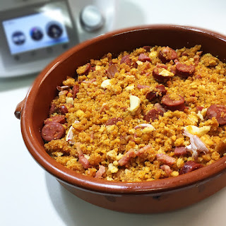 Migas con Chorizo y Panceta Thermomix