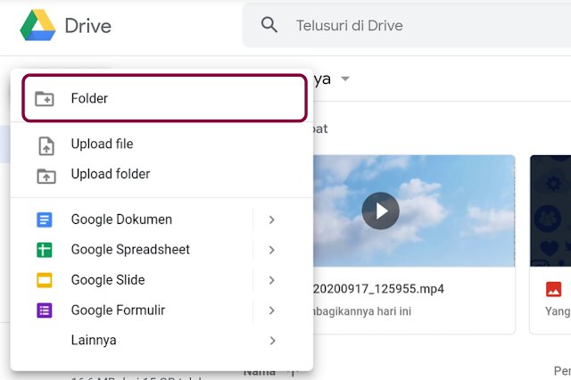 Menbuat Public Folder di Google Drive