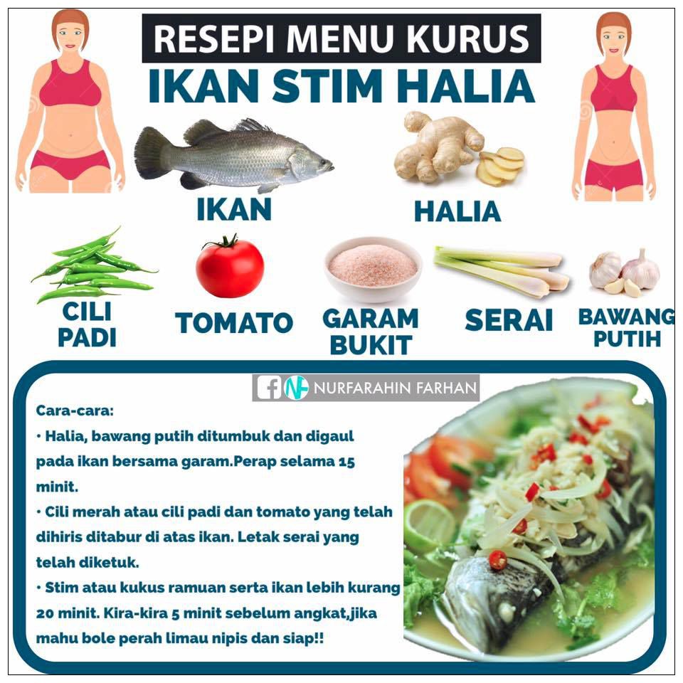 7 Resepi Menu Untuk Kurus Tanpa Perlu Berlapar