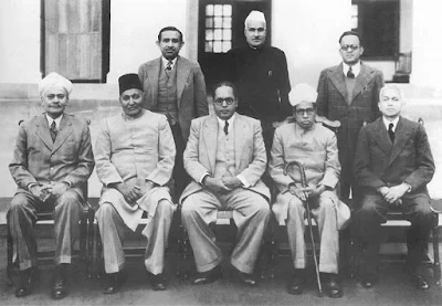 Dr.-Babasaheb-Ambedkar-Chairman-Drafting-Committee-of-the-Indian-Constitution-with-other-members-on-Aug-29-1947