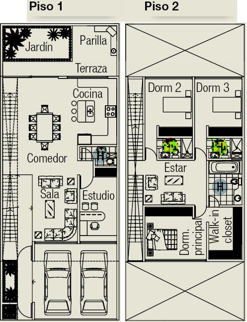 PLANOS DE CASA EN TERRENO DE 160M2