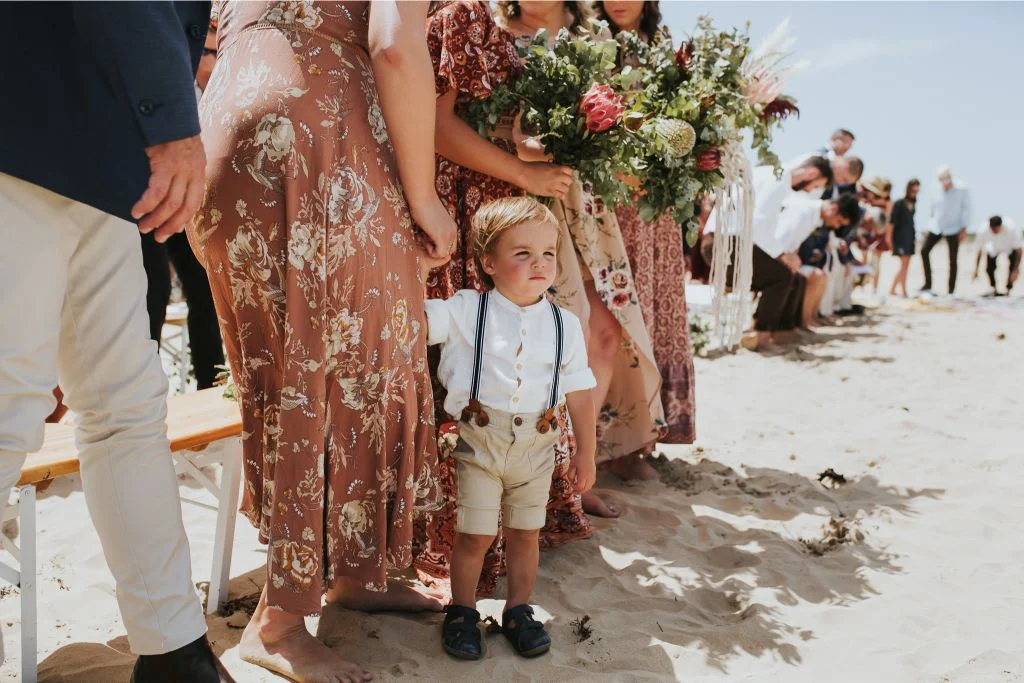 smokey oscar wedding photography melbourne beach boho bride florals barn weddings