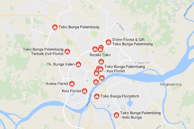 daftar toko bunga di palembang alamat dan nomor teleponnya