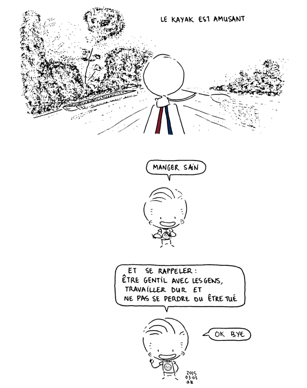 blogbd bd bandes dessinées dessin pas sport excuse kayak ben brown