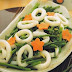 Recipe Cuisine Squid with Garlic chives Flowers