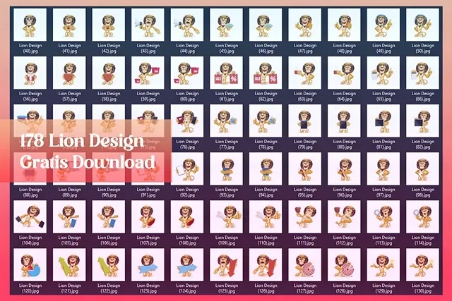 Download Gratis 178 Lion Design