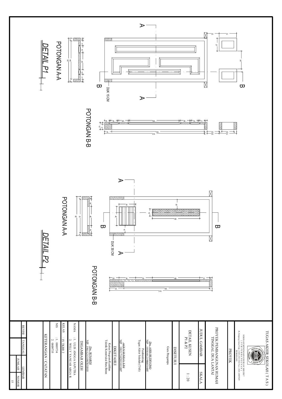 GAMBAR DETAIL  KUSEN  Anggaputra