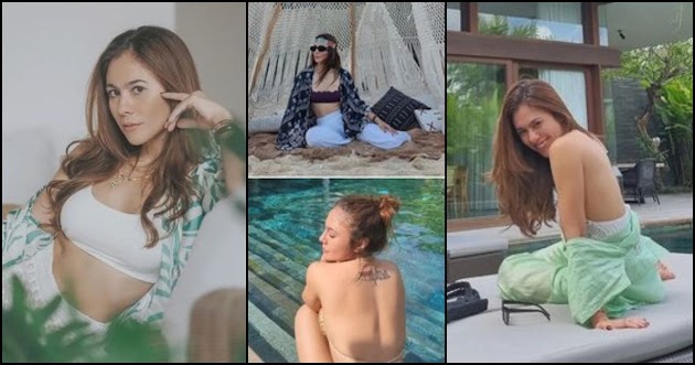 8 Potret Wulan Guritno di Bali, Hot Mama Pakai Bikini Top - Pamer Punggung Mulus yang Bikin Salfok