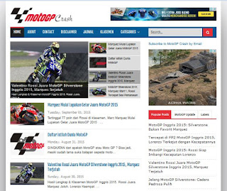 MotoGP Crash - Sport Blogger Template