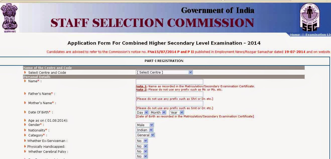 http://ssconline.nic.in/mainmenu2.php