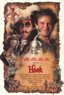 Hook, Spielberg, Robin Williams, Julia Roberts, Dustin Hoffman, Peter Pan