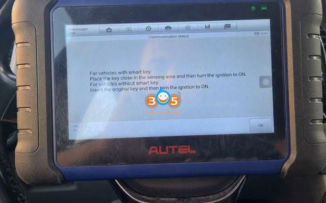 Add VW Golf7 MQB48 Key with Autel IM508 5