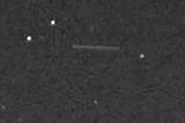 UFO sighting in space filmed by an early nasa mission.