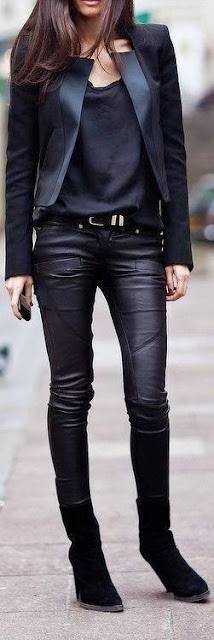 Everything Perfect Black Outfits , Specially New Leather Biker Pant.