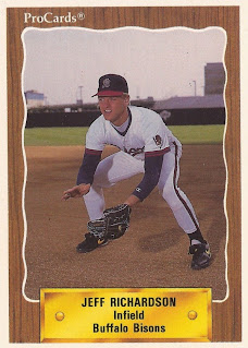 Jeff Richardson 1990 Buffalo Bisons card