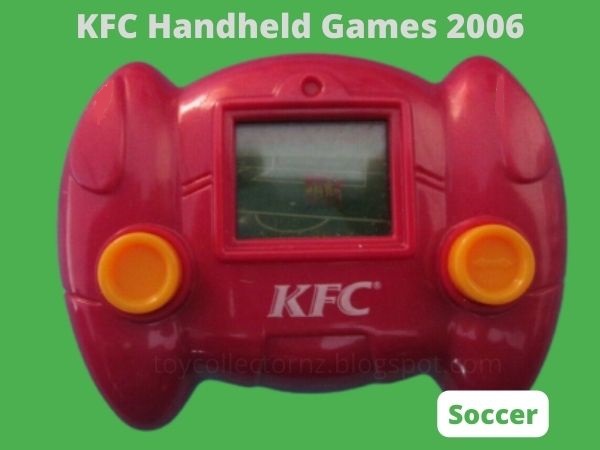 KFC Toys 2006 Handheld Games Red Soccer Game toy given out with KFC kids meal