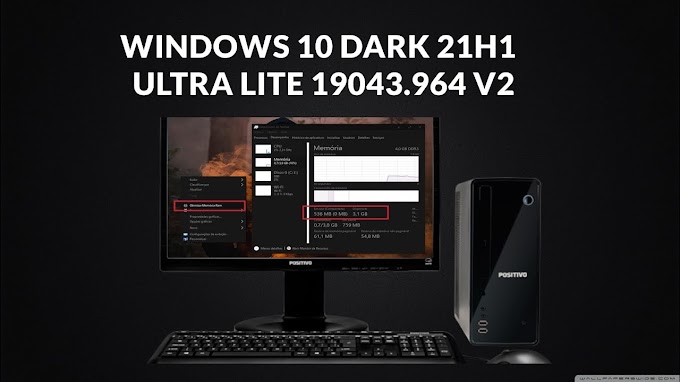 Windows 10 21H1 Ultra Lite Dark x64 pt-BR 2021