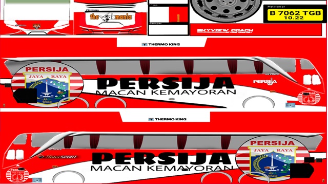 Livery BUSSID Persija