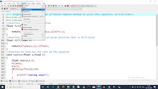 Write a C program to find the root of equation using Newton Raphson Method. Equation: 2x^3-6x^2+6x-1. pic 3