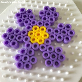 Hama bead flower design