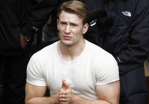 Chris Evans Chest Hair Removal Chris Evans Body in Skin Tight TShirt