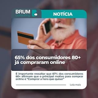 65% dos consumidores 80+ já compraram online