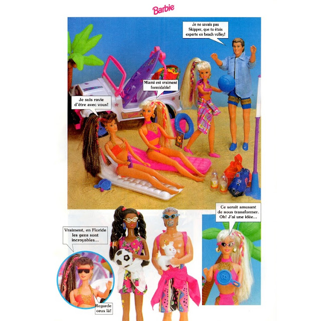 Troisième page du roman-photos de Barbie, un voyage à Miami.