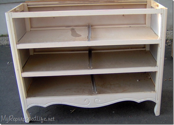 found this old dresser by the curb. It had one drawer, and 2 drawer 