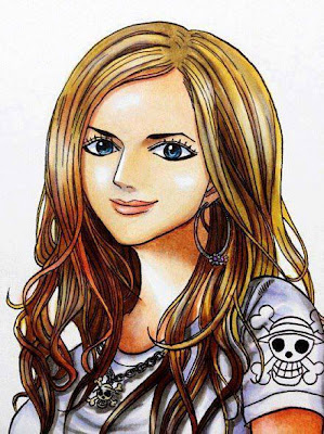 Gambar kartun manga Avril Lavigne karya Eiichiro Oda