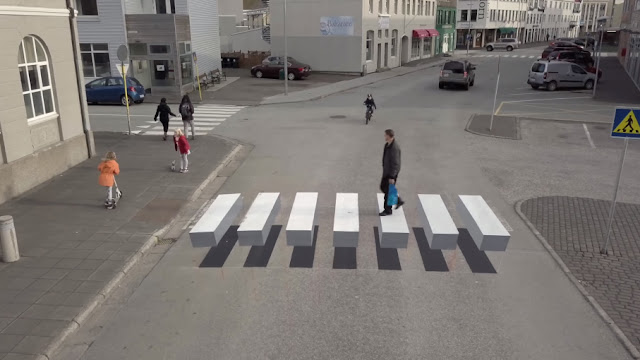 pasos-peatonales-3D-en-Islandia-campaña-seguridad-vial