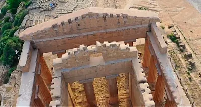 aerial view concordia temple